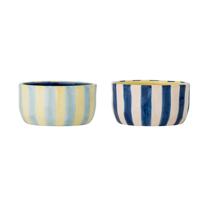 Bloomingville - Phoenix Schale, Ø 13 x H 7 cm, multi (2er-Set)