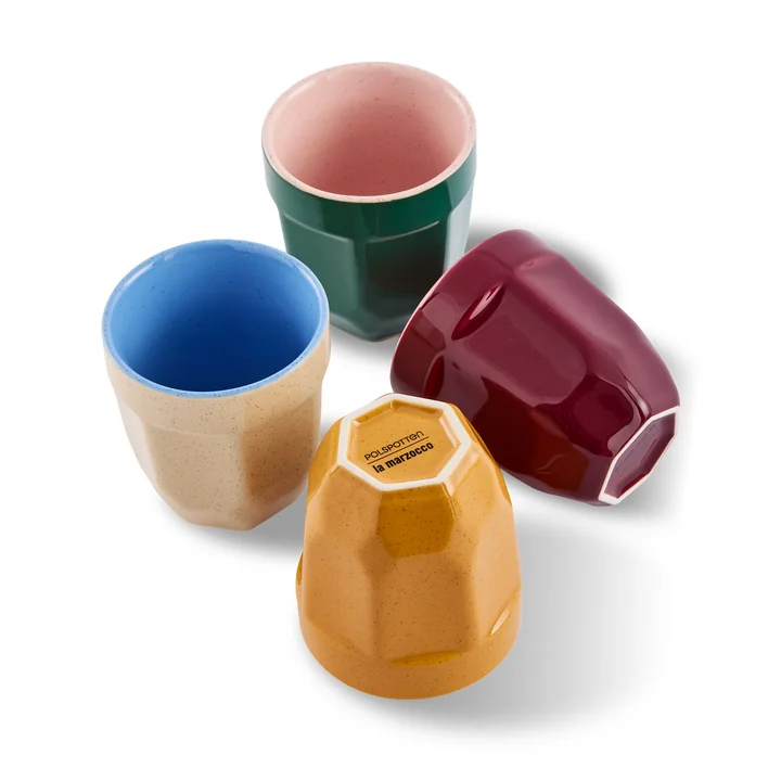POLSPOTTEN - Latte-Tassen 4er-Set, mehrfarbig