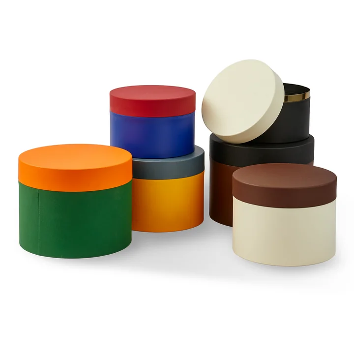POLSPOTTEN - Round Metal Caps And Jars Vorratsdose, 3er-Set
