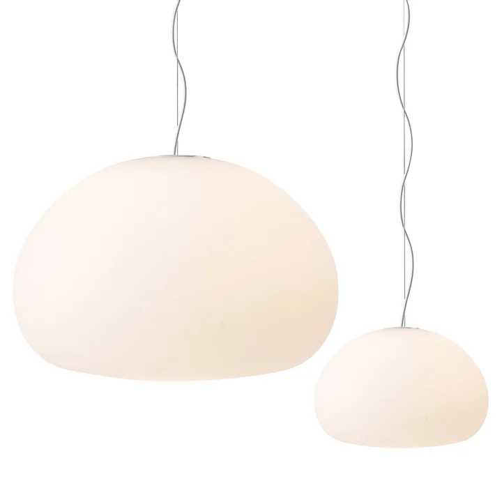 Muuto - Fluid Pendelleuchte, 23 Ø cm und 42 Ø cm, opalweiß