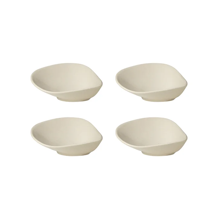 Broste Copenhagen - Limfjord Teller, 10,6 x 10 cm, beige (4er-Set)