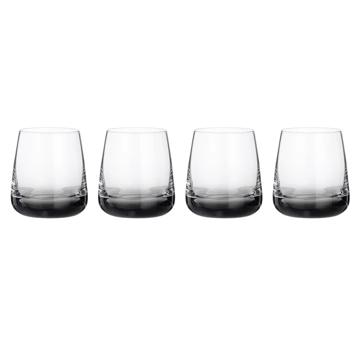 Broste Copenhagen - Smoke Trinkglas, 350 ml, grau (4er-Set)