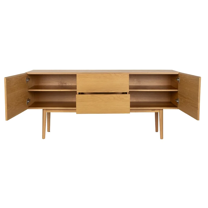 Zuiver - High On Wood Cabinet, Eiche, 2 Schubladen, 2 Türen