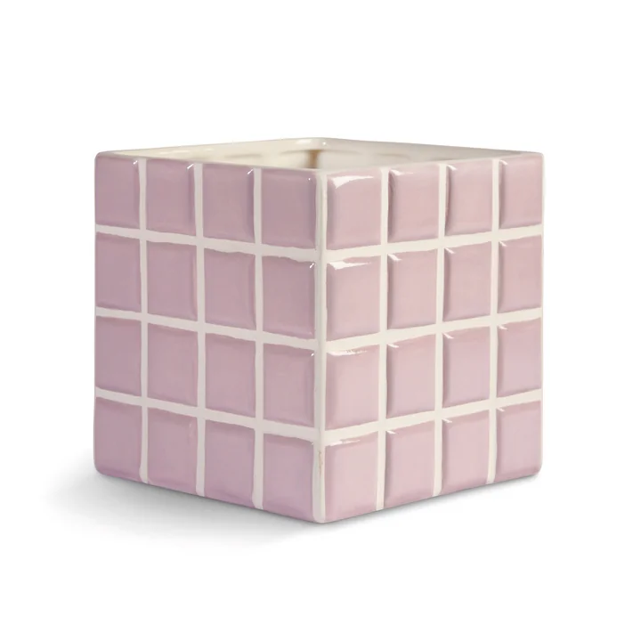 &klevering - Tile Blumentopf, 14 x 14 cm, lila
