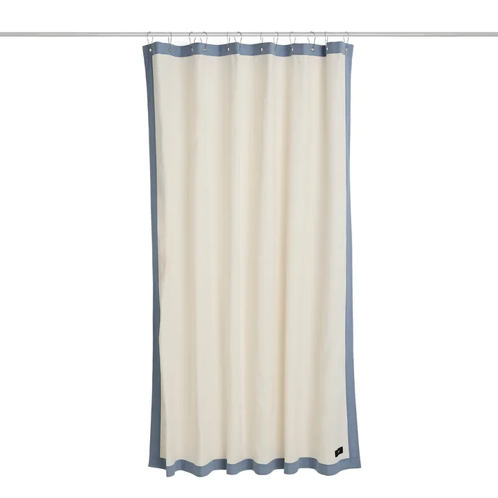 HAY - Outline Duschvorhang, cream / blue