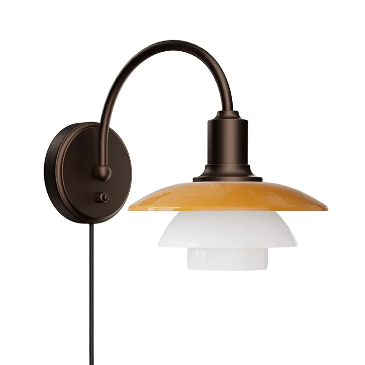 Louis Poulsen - PH 2/2 Centenary Edition Wandleuchte, amber / opal weiß 
