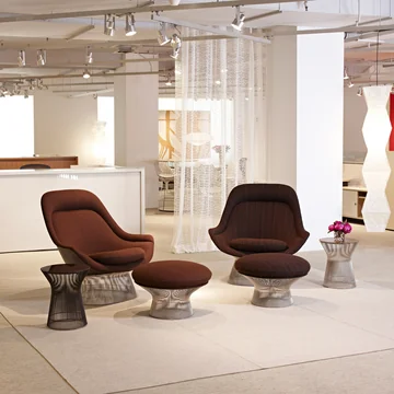 Platner Easy Chair und Ottoman von Knoll