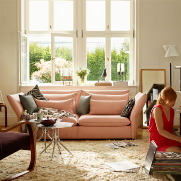 Vitra Sofa im zarten Rosa