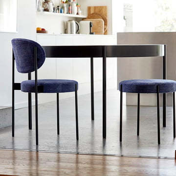 Der Verpan - Hocker, Stuhl und Tisch 430 in Kombination