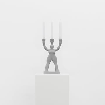 Manikhin 3-armiger Kerzenständer in grau von Normann Copenhagen
