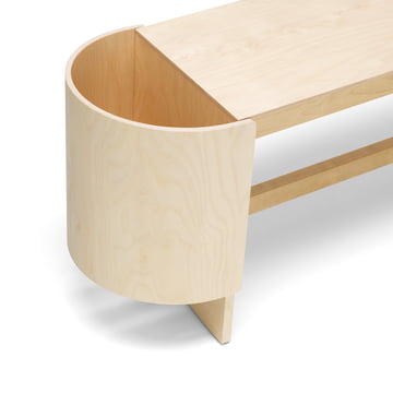 Kiulu Bank von Artek in Birke klar lackiert