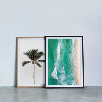 Sommerposter mit Palmen und Strand