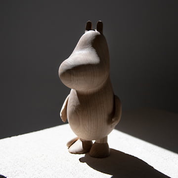 Moomintroll Holzfigur, Eiche natur von boyhood