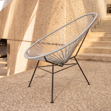 Acapulco Design - 24CR Chair 3, schwarz / metallic silber (Limited Edition)