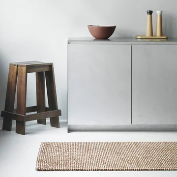 Normann Copenhagen - Flick Teppich 80 x 200 cm, off white / braun