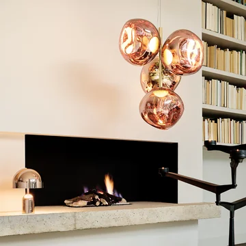Tom Dixon - Melt Mini LED Kronleuchter, kupfer / gold