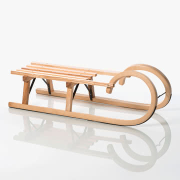 Sirch - Hörnerrodel Lattensitz 100 cm, Eiche massiv