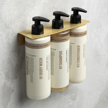 Humdakin - Triple Wandhalterung, messing