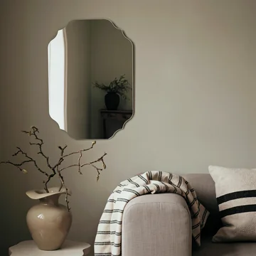 Broste Copenhagen - Lulu Wandspiegel, 50 x 70 cm, schwarz