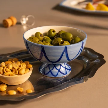 &klevering - Sirène Bowl, Ø 12,5 cm, blau (2er-Set)