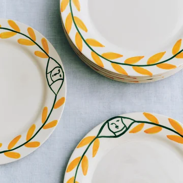 HAY - La Pittura Teller Ø 24 cm, golden leaf