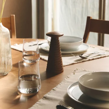 Alessi - Yucatan Salz-/Pfeffer- und Gewürzmühle, Buche braun gebeizt