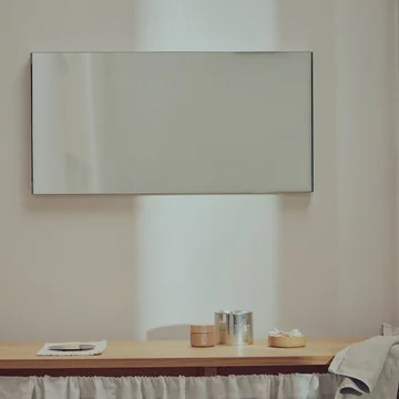 Form & Refine - Taper Wandspiegel, 40 x 80 cm, Edelstahl gebürstet