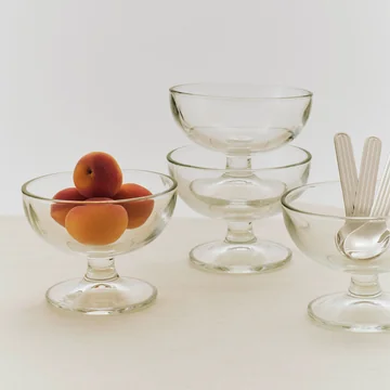 HAY - Glas Dessertschale, klar (4er Set)