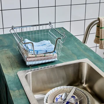 House Doctor - Taw Aufbewahrungskorb, extra large, chrome