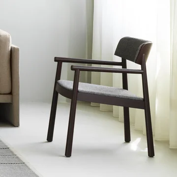 Normann Copenhagen - Timb Lounge Armlehnstuhl, braun / Hallingdal 369