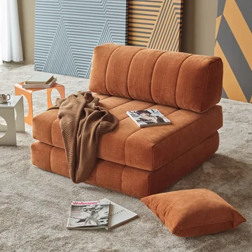 Innovation Living - Cozypad Sessel, rust orange (Stoff 412 Esina)