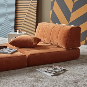 Innovation Living - Cozypad Sessel, rust orange (Stoff 412 Esina)