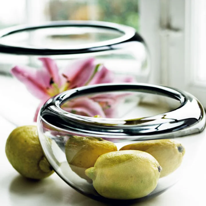 Stilvolle Schale aus Glas