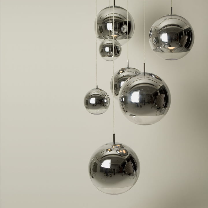 Die Mirror Ball Pendelleuchte in drei Größen