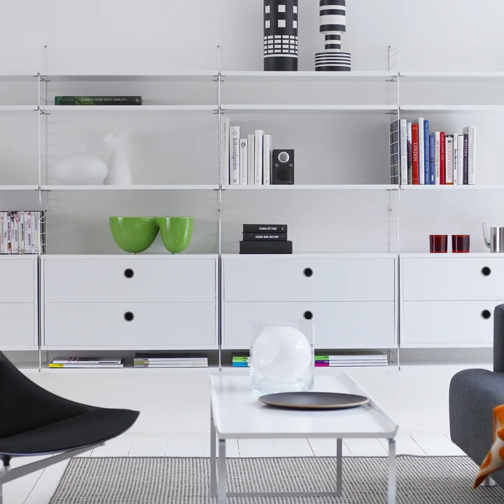 String Regalsystem, weiß