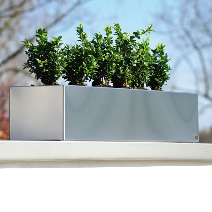 Radius Design- Blumenkasten Edelstahl