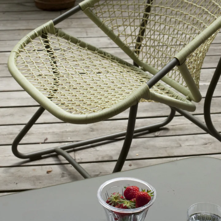 Sitz im Kriss-Kross-Muster