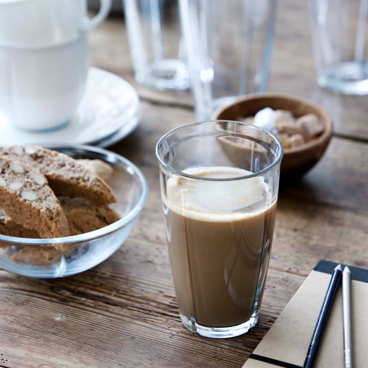 Elegantes Glas für Latte Macchiato