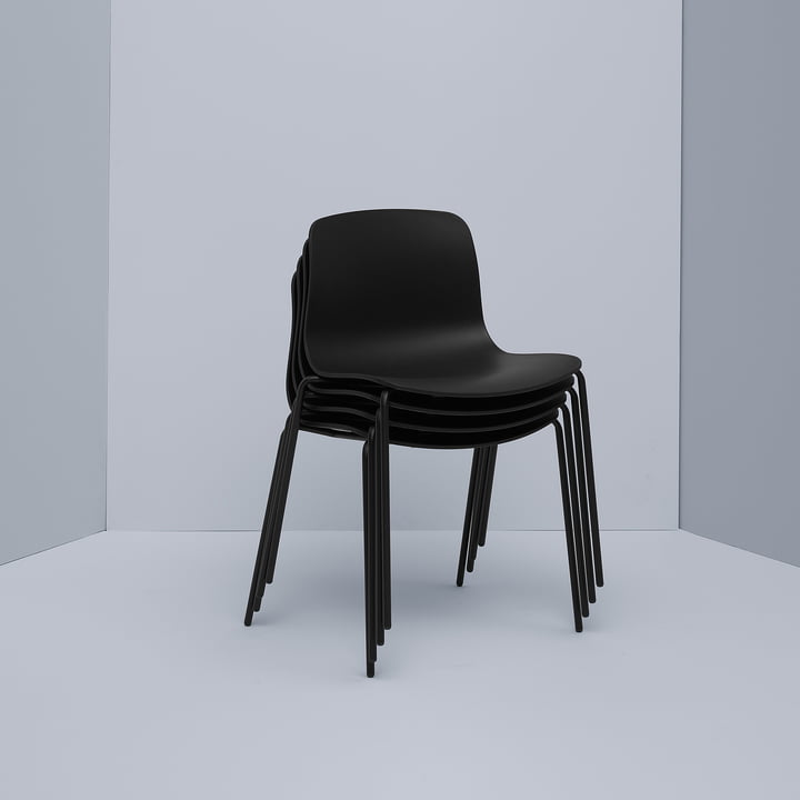 Hay - About A Chair AAC 16, Aluminium schwarz / schwarz