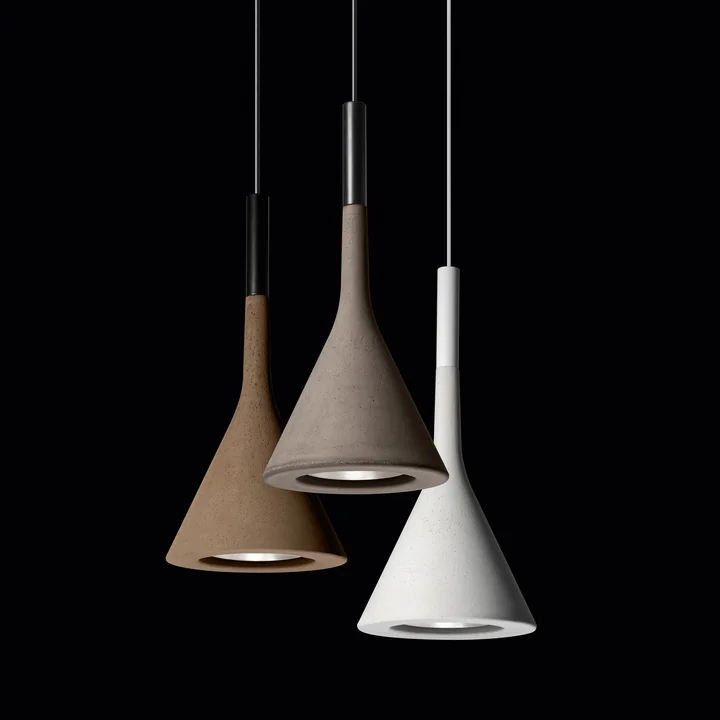 Foscarini - Aplomb Pendelleuchten-Trio grau, braun, weiß