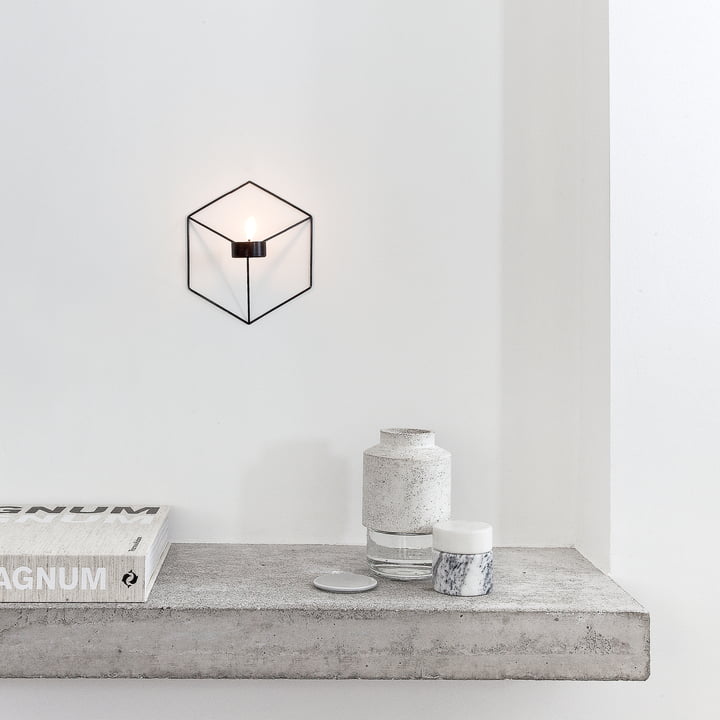 Menu - POV Wand-Teelichthalter, schwarz