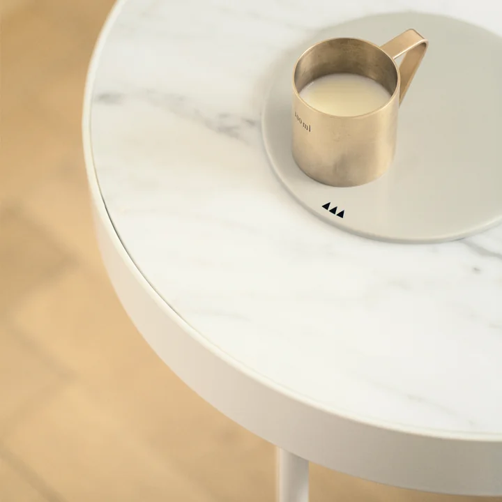 Ferm Living - Marble Marmor Tisch, weiß
