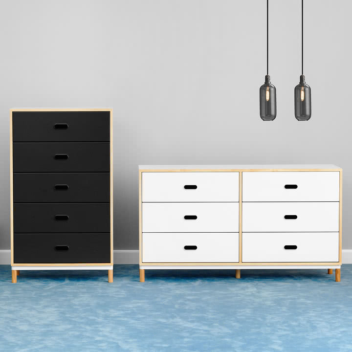 Kabino Sideboards mit fünf oder sechs Schubladen