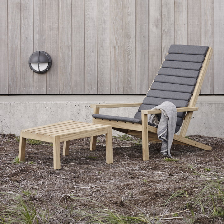 Skagerak - Between Lines Deck Chair / Stool / Auflage charcoal