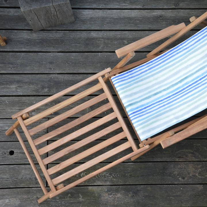 Maxx Fußteil von Jan Kurtz in Teakholz mit Deckchair