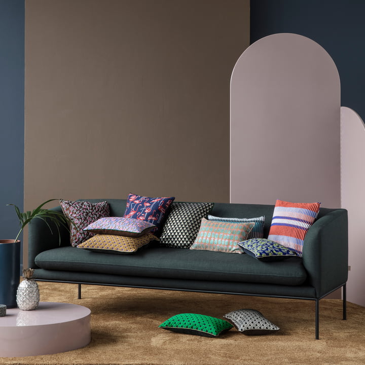 ferm Living Salon Kissen Kollektion Gruppe Sofa Situation