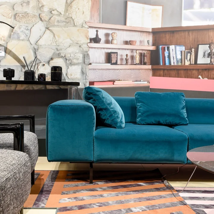 Kartell - Largo Velluto 2-Sitzer Sofa