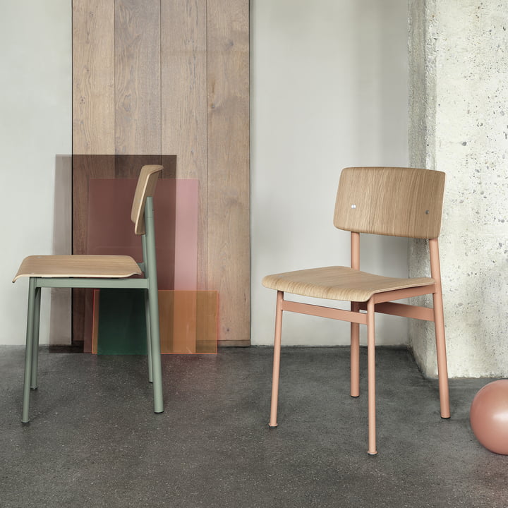 Loft Chair von Muuto in Dusty Rose und Dusty Green