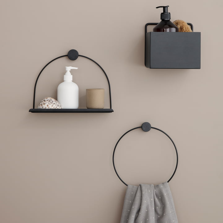 Badezimmer Wandablage und Wall Box von Ferm Living