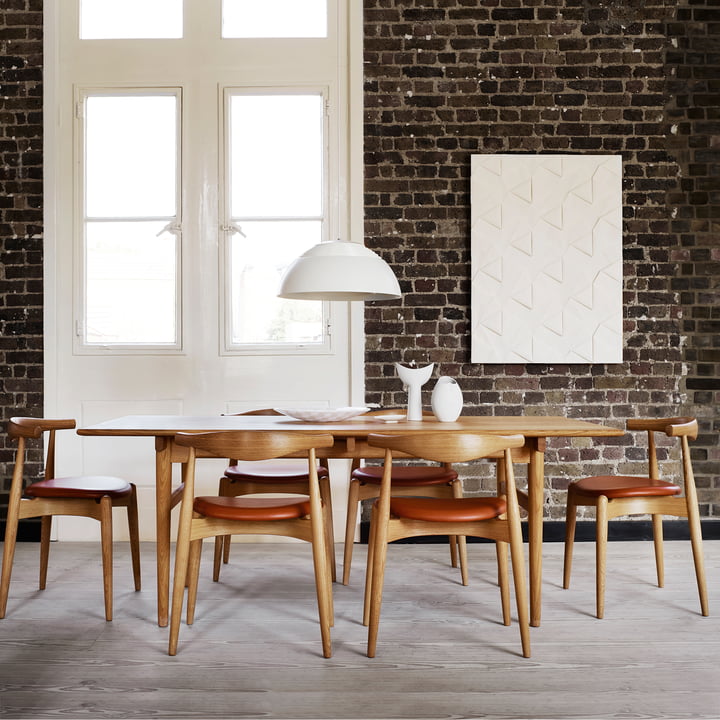 Der Carl Hansen - CH327 Esstisch mit Elbow Chair